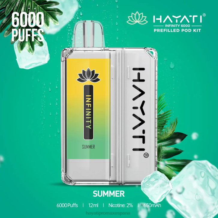 Hayati Infinity 6000 kits de cápsulas FTTT162 verano - Hayati Vape Review Hayati Infinity 6000 kits de cápsulas FTTT162 verano - Hayati Vape Review